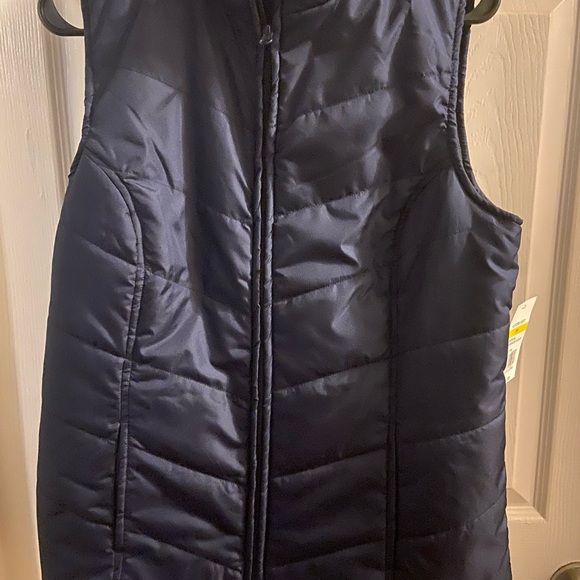 Tops - Navy Quilted Puffer Vest